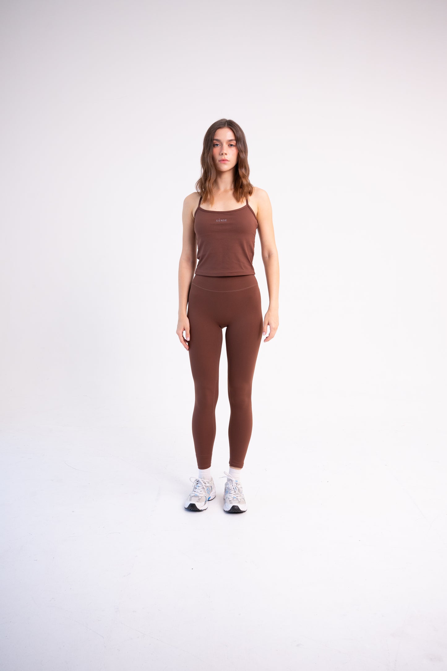 CLOUDFORM PETAL TANK TOP BROWN