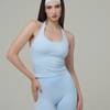 SEAMLESS GLOW BREEZE TOP BABY BLUE