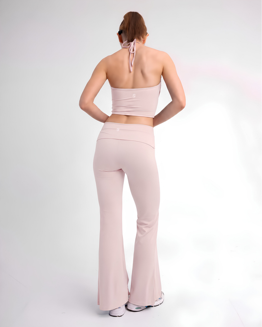 CLOUDFORM GLOW FLARE PANTS BABY PINK
