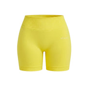 SEAMLESS GLOW SHORT PANTS YELLOW