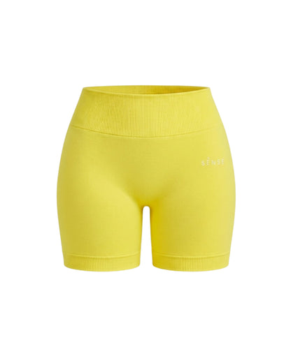 SEAMLESS GLOW SHORT PANTS YELLOW