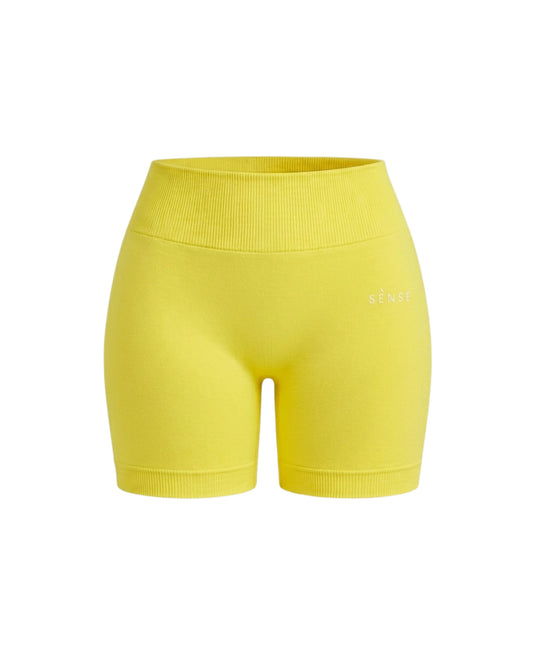 SEAMLESS GLOW SHORT PANTS YELLOW