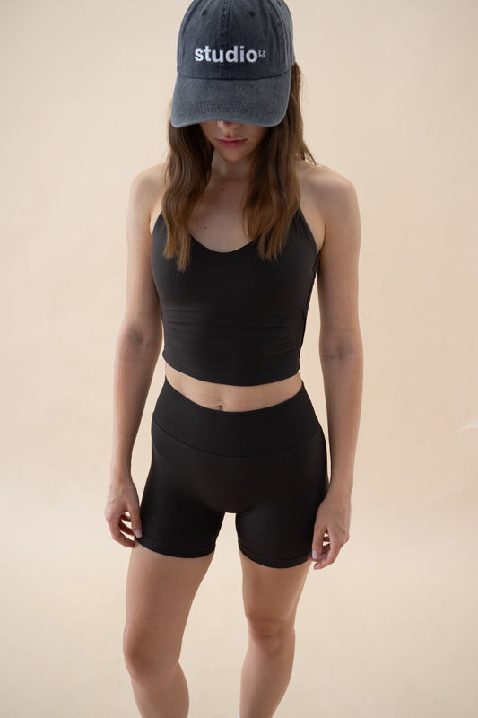 SEAMLEES GLOW FEMMA TOP BROWN