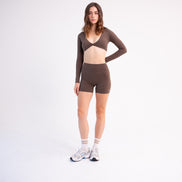 CLOUDFORM SERENITY TOP BROWN