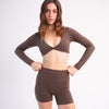 CLOUDFORM SERENITY TOP BROWN