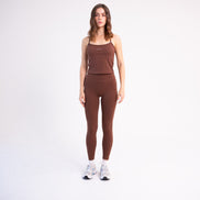 CLOUDFORM PETAL TANK TOP BROWN
