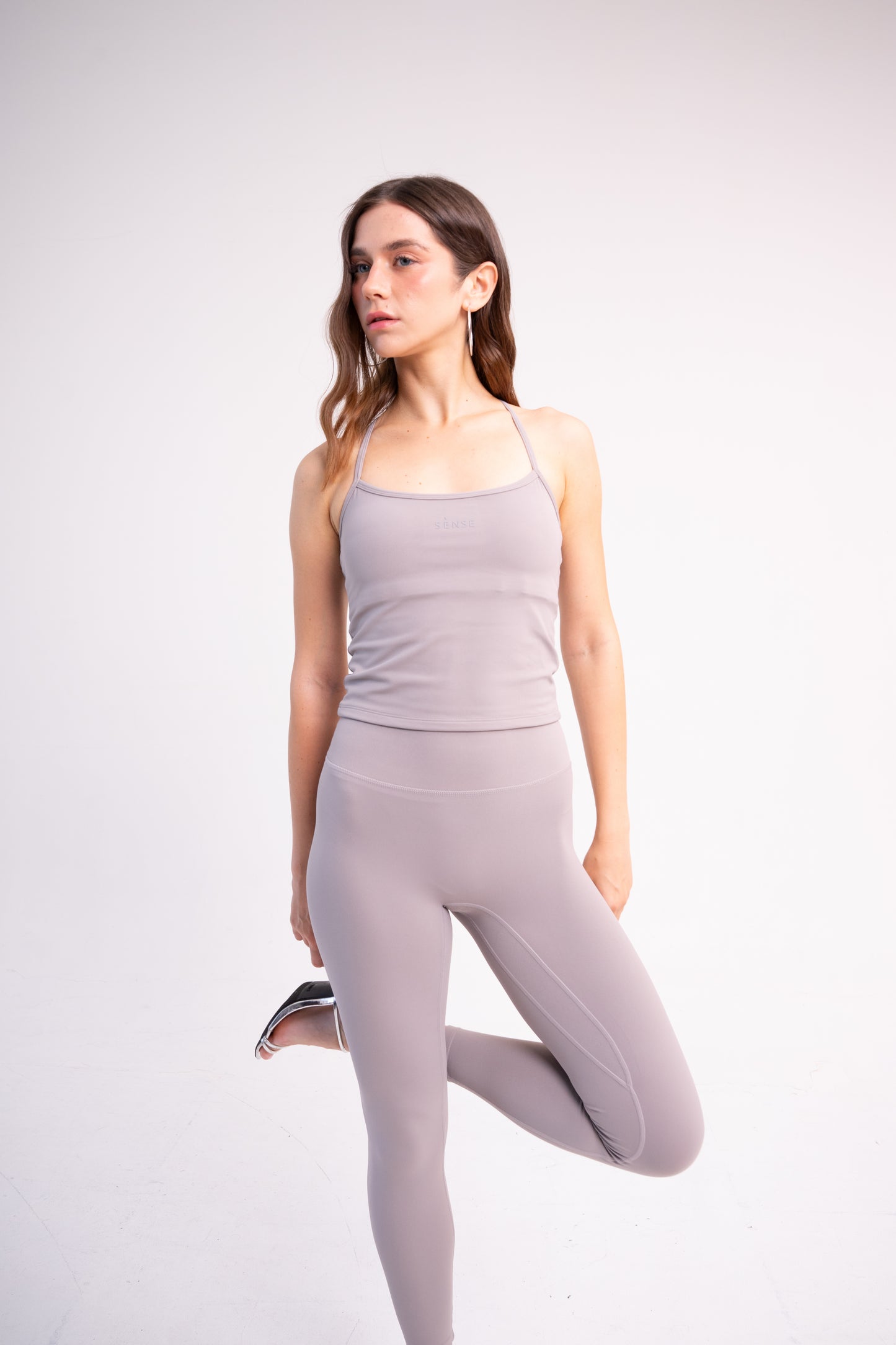 CLOUDFORM PETAL TANK  LEGGING  GREY