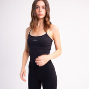 CLOUDFORM PETAL TANK TOP BLACK