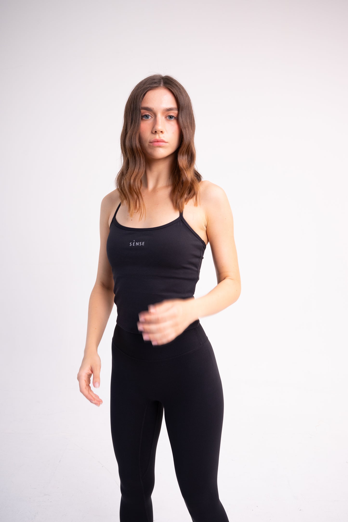 CLOUDFORM PETAL TANK TOP BLACK