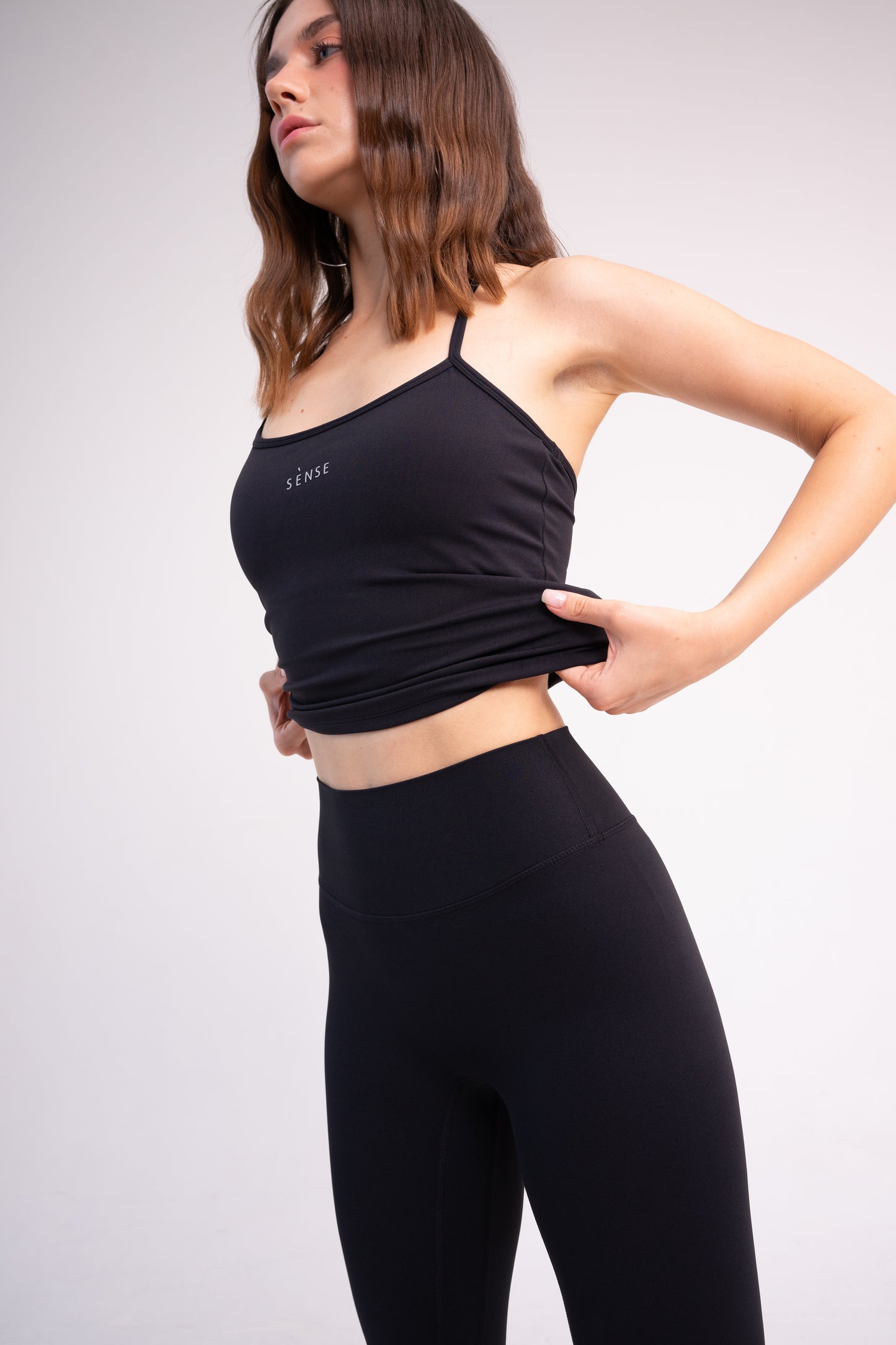 CLOUDFORM PETAL TANK TOP BLACK