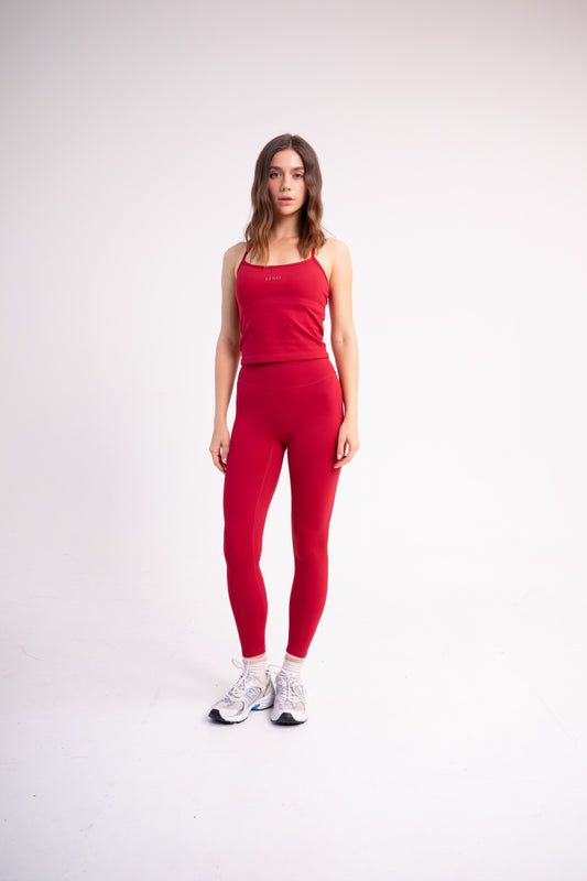 CLOUDFORM PETAL TANK TOP RED