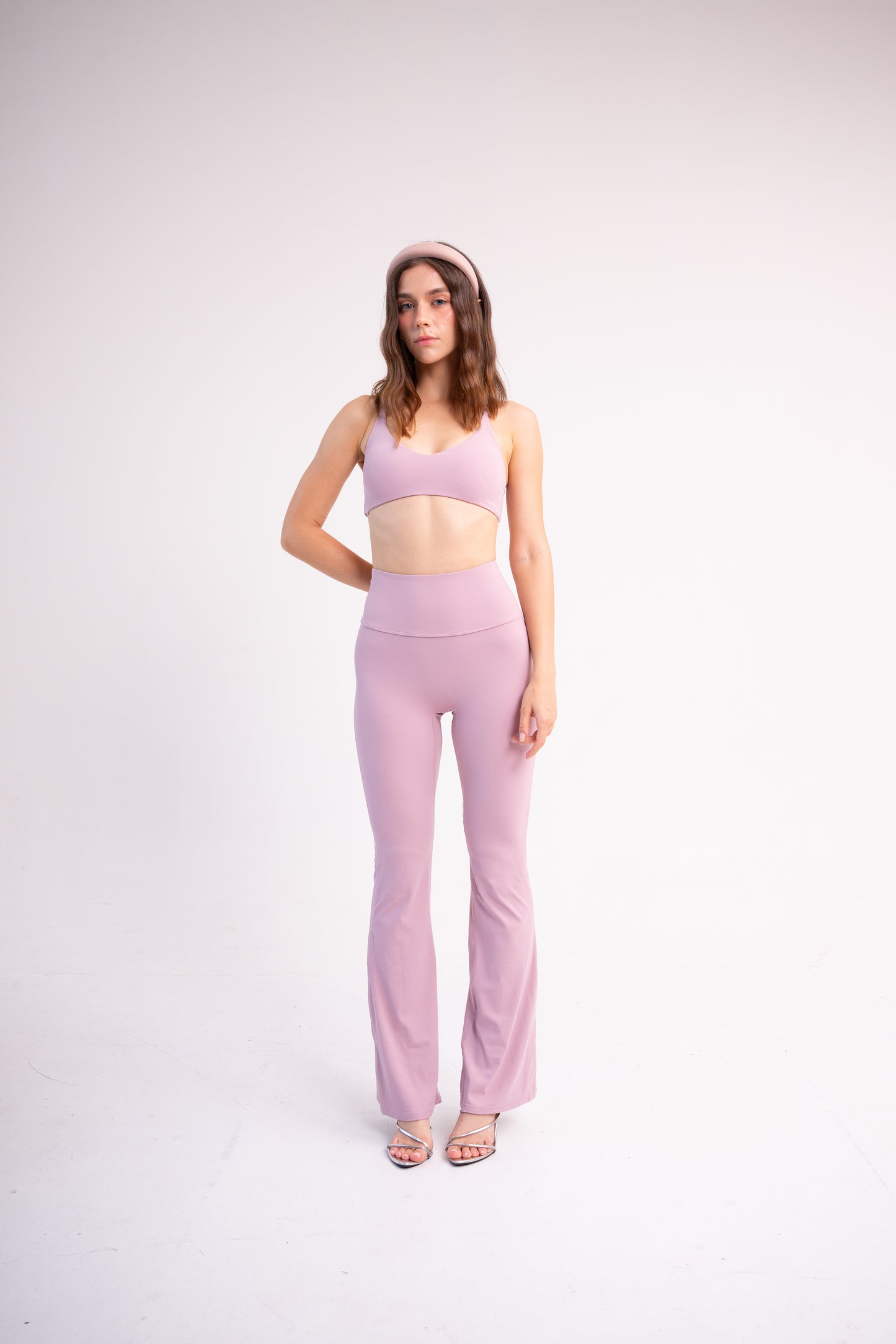 CLOUDFORM BLOOM FLARE PANTS BABY PINK