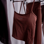 CLOUDFORM PETAL TANK TOP BROWN