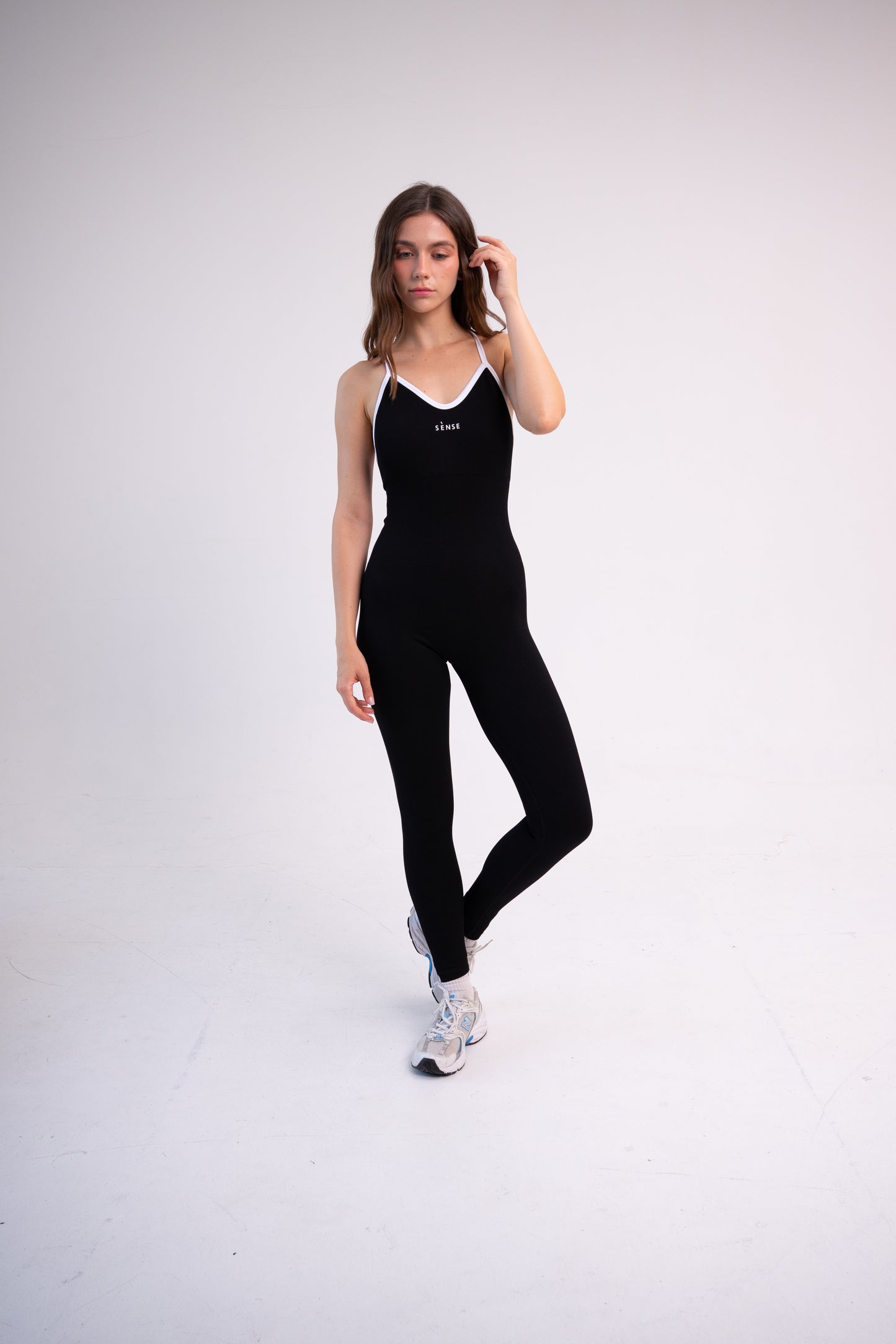 SEAMLESS GLOW LUXE JUMPSUIT BLACK