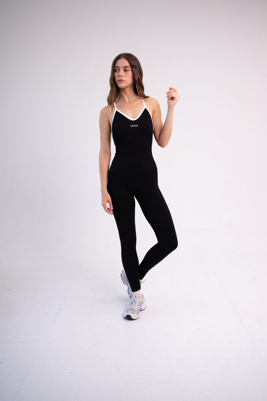 SEAMLESS GLOW LUXE JUMPSUIT BLACK