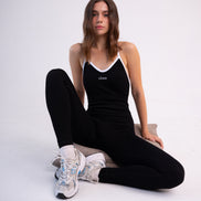 SEAMLESS GLOW LUXE JUMPSUIT BLACK
