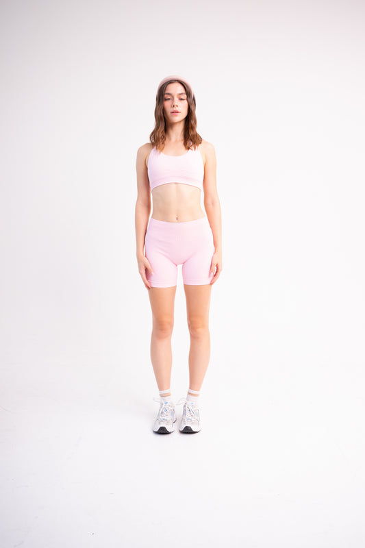 SEAMLESS GLOW SHORT PANTS BABY PINK