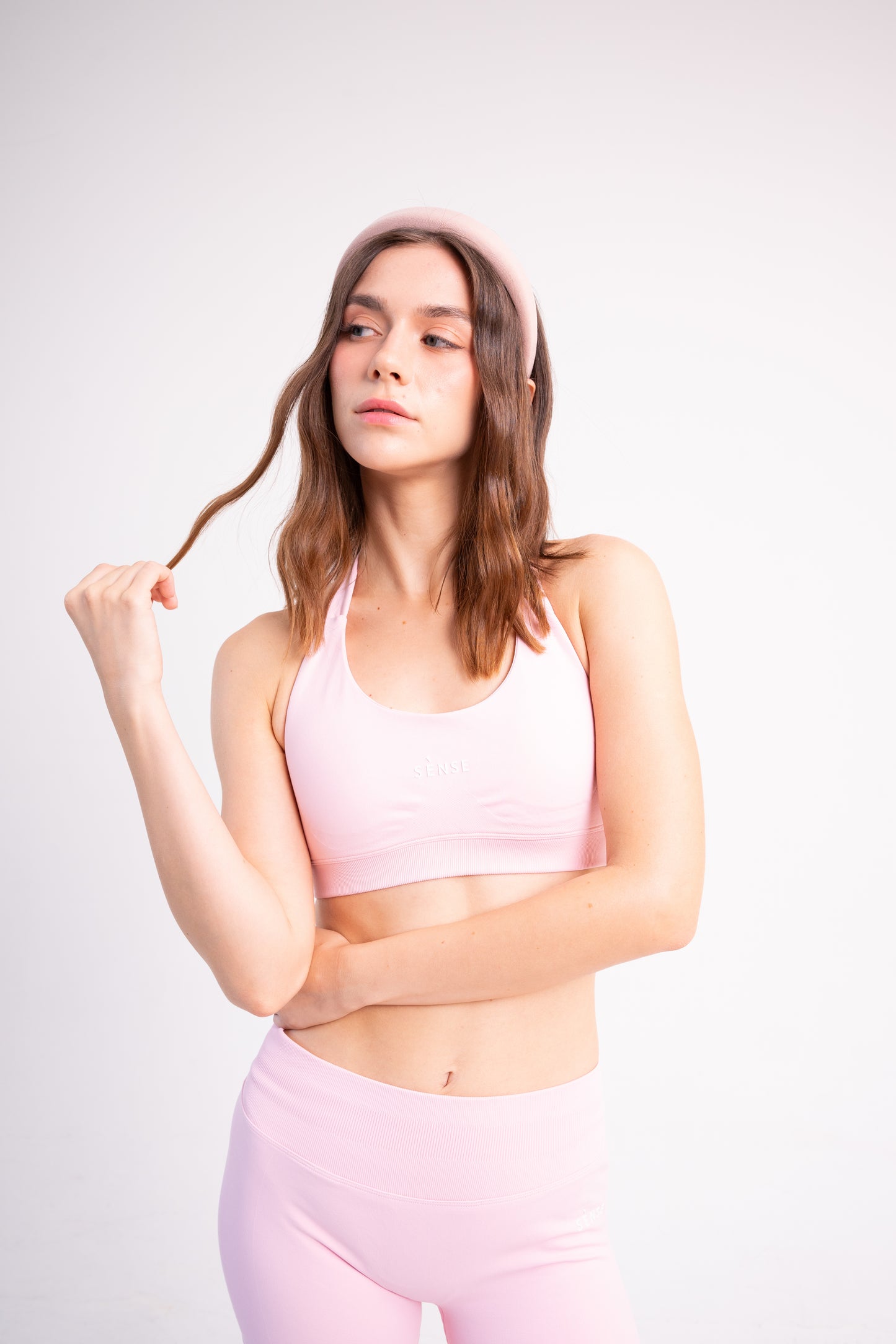 SEAMLESS GLOW GRACE TOP BABY PINK