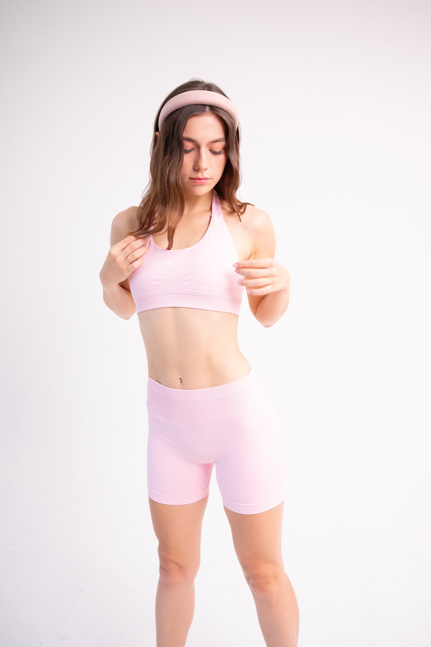 SEAMLESS GLOW GRACE TOP BABY PINK