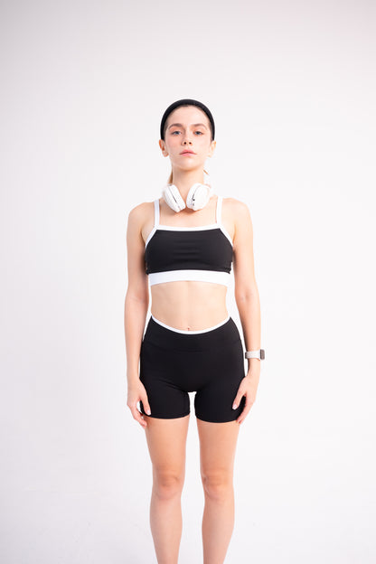FLEXAURA DARLING TWO TONE BRA BLACK