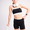 FLEXAURA DARLING TWO TONE BRA BLACK