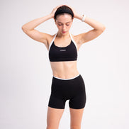 FLEXAURA MOTION TWO TONE BRA BLACK