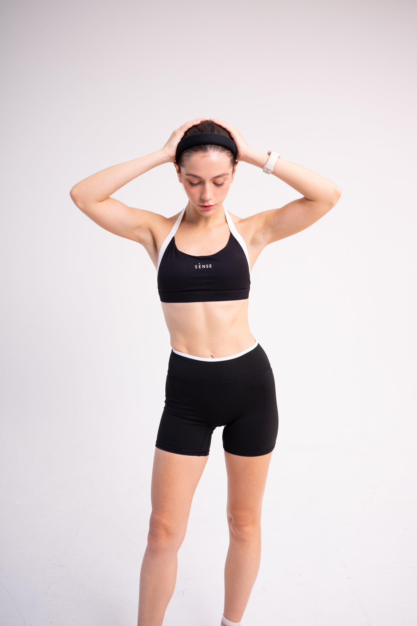 FLEXAURA MOTION TWO TONE BRA BLACK