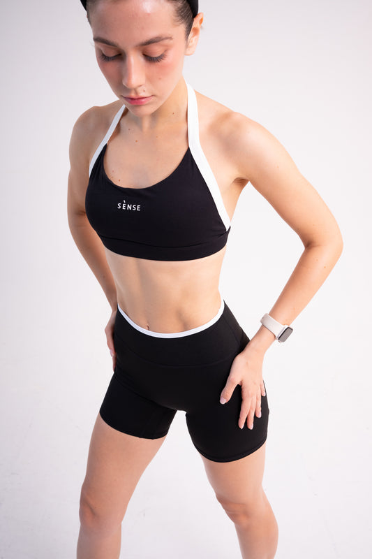 FLEXAURA MOTION TWO TONE BRA BLACK