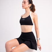FLEXAURA MOTION TWO TONE BRA BLACK