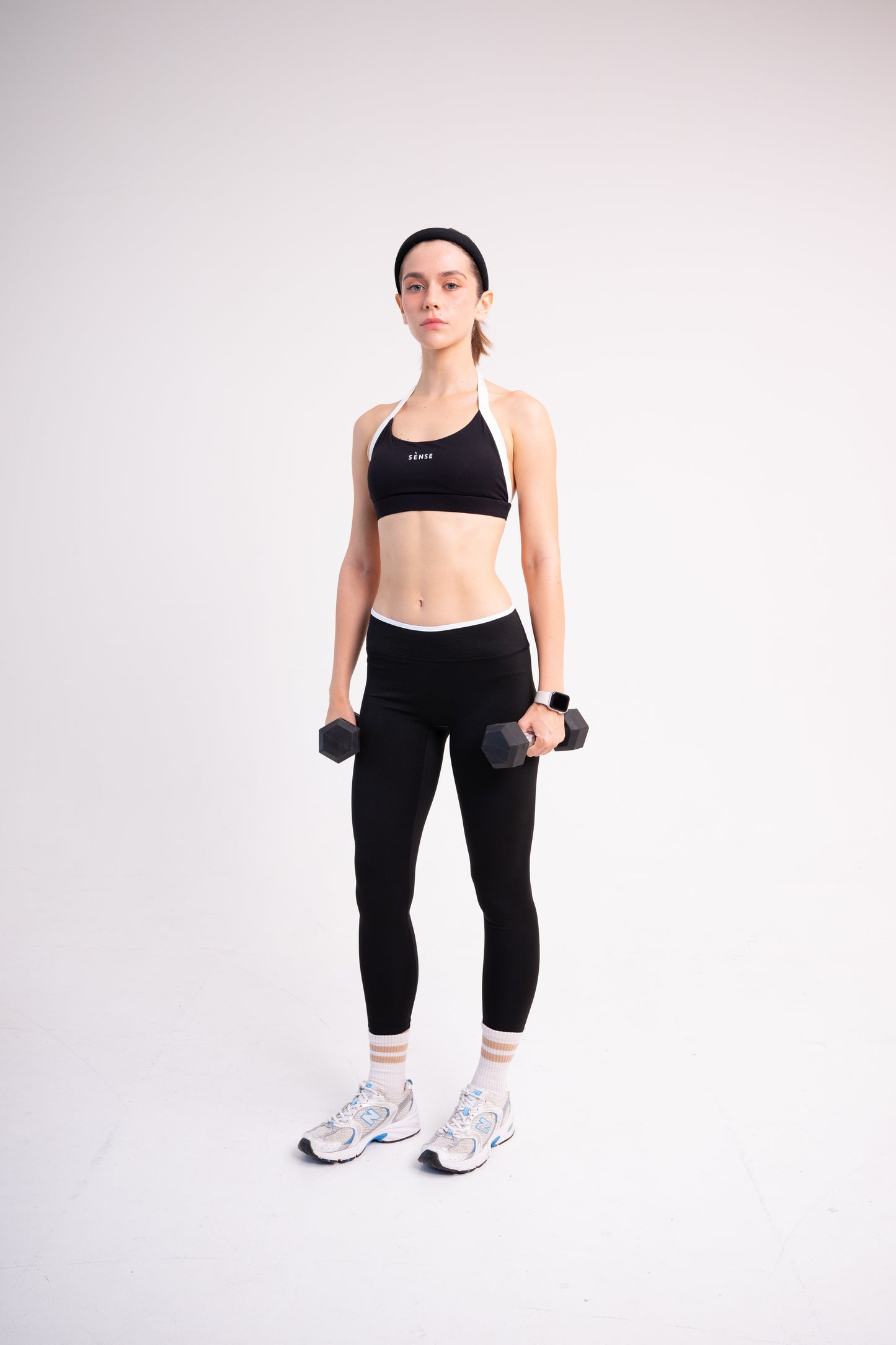 FLEXAURA MOTION TWO TONE BRA BLACK