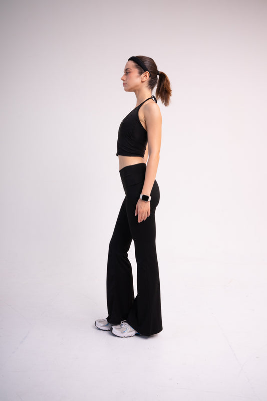 CLOUDFORM GLOW FLARE PANTS BLACK