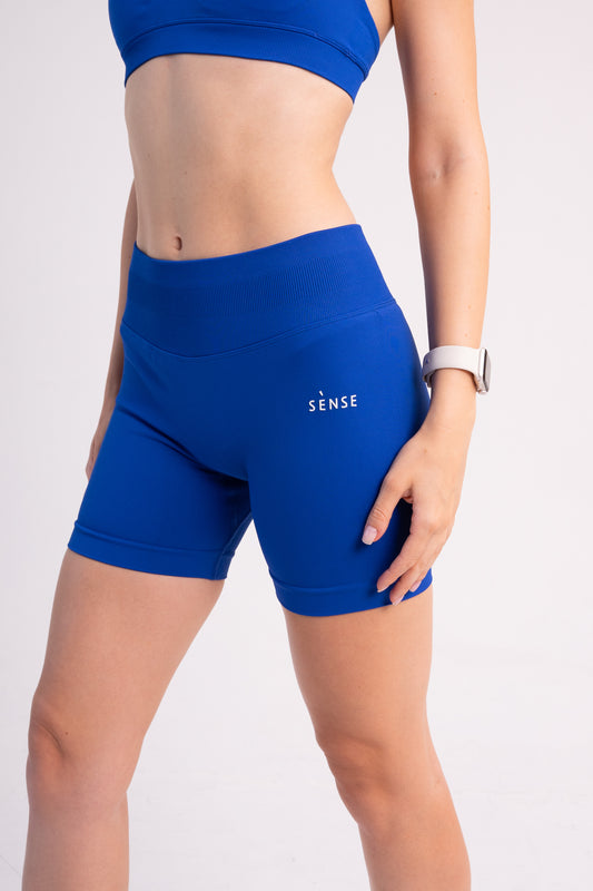 SEAMLESS GLOW SHORT PANTS BLUE