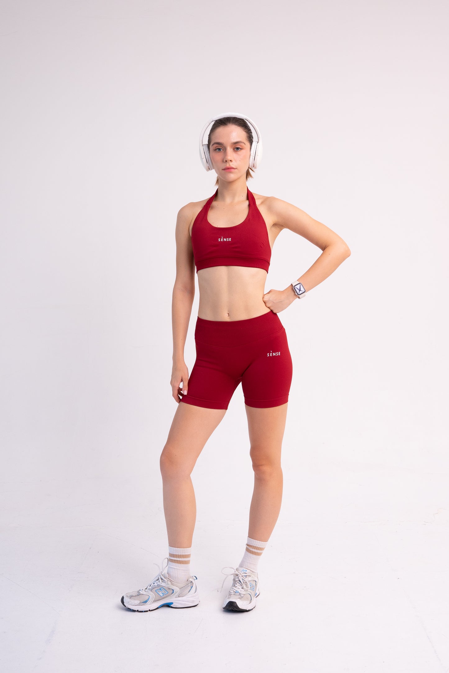 SEAMLESS GLOW SHORT PANTS RED