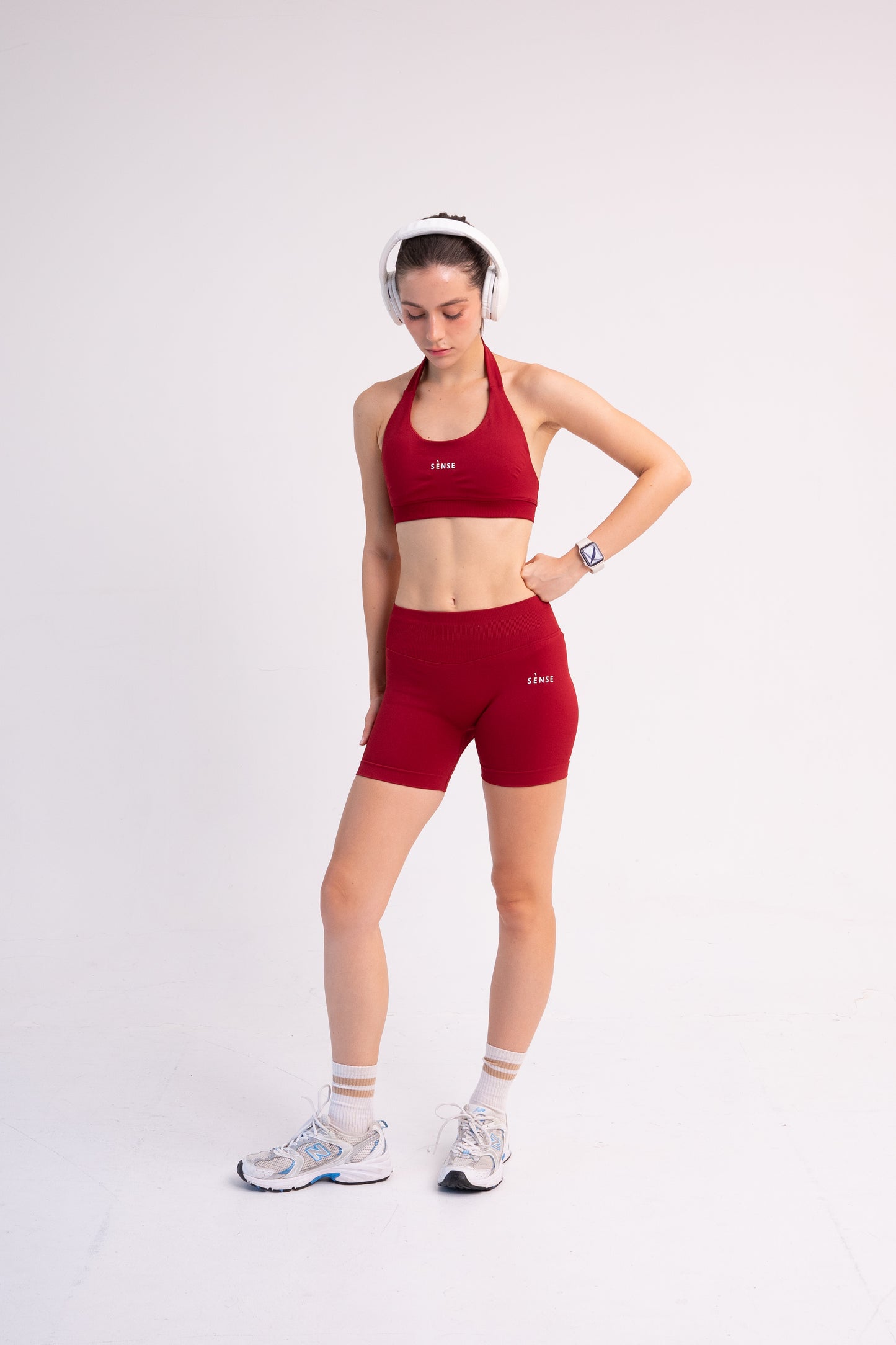 SEAMLESS GLOW SHORT PANTS RED