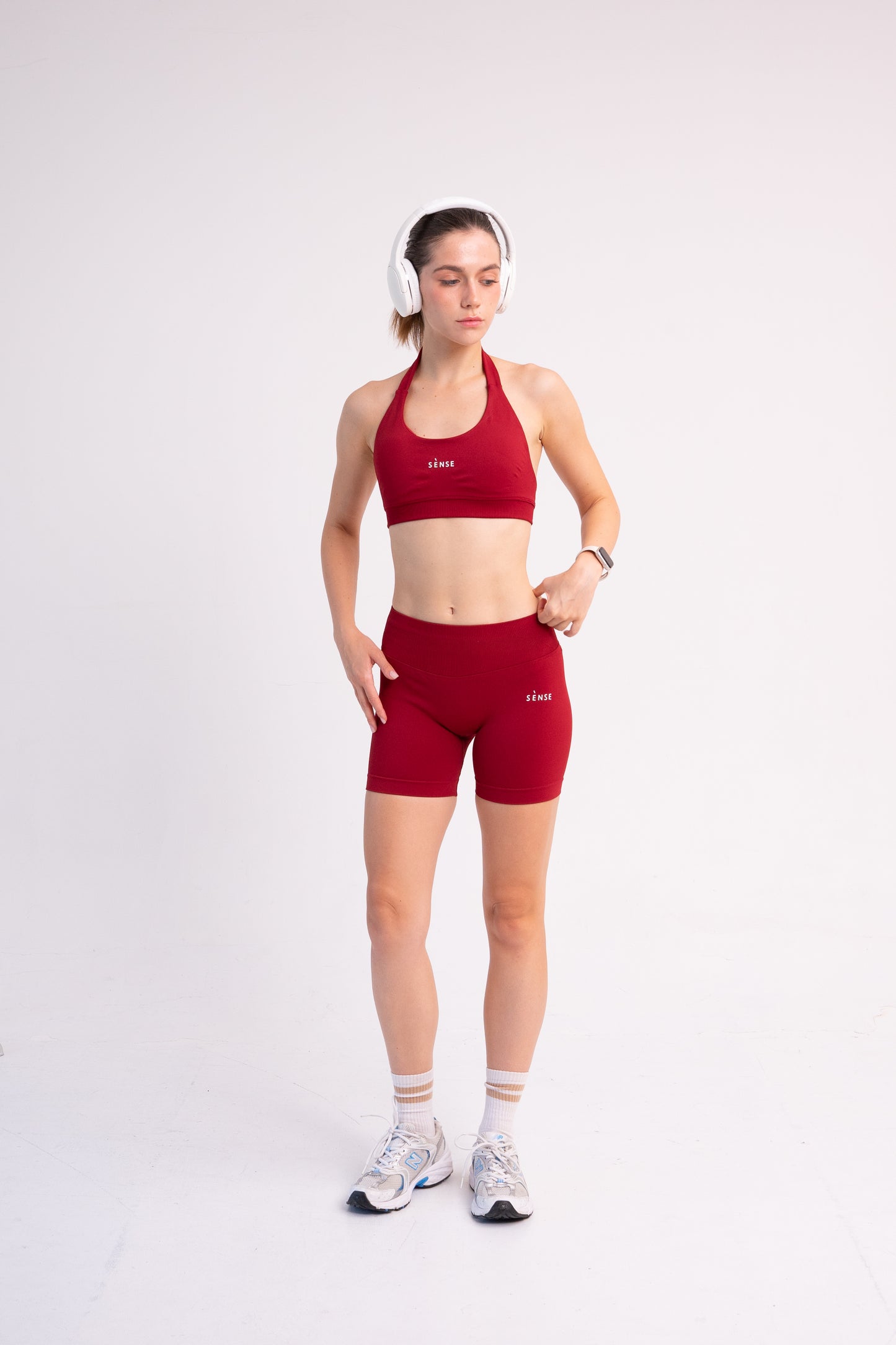 SEAMLESS GLOW SHORT PANTS RED