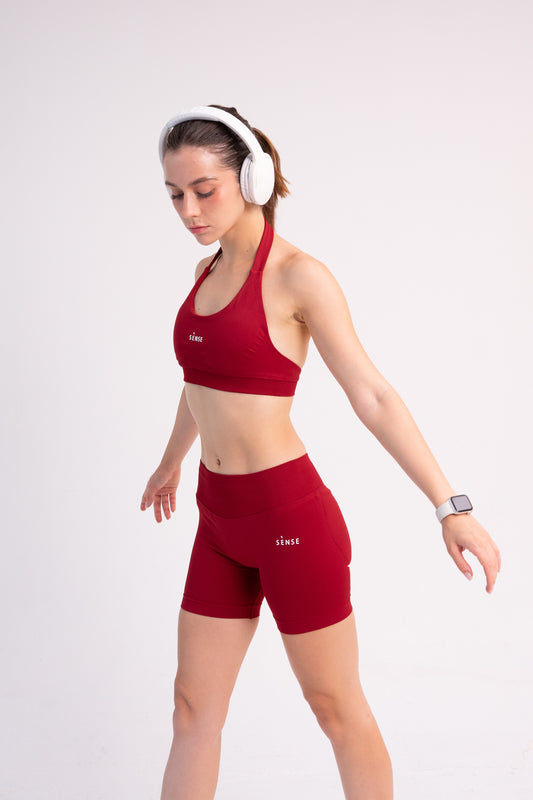 SEAMLESS GLOW SHORT PANTS RED