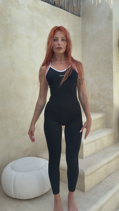 CLOUDFORM PETAL TANK LEGGING BLACK