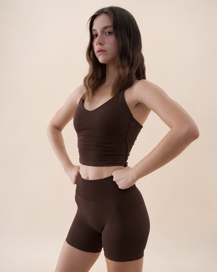 SEAMLESS GLOW FEMME SHORT PANTS BROWN