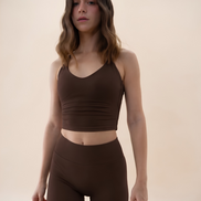 SEAMLESS GLOW FEMME SHORT PANTS BROWN