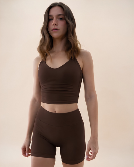 SEAMLESS GLOW FEMME SHORT PANTS BROWN
