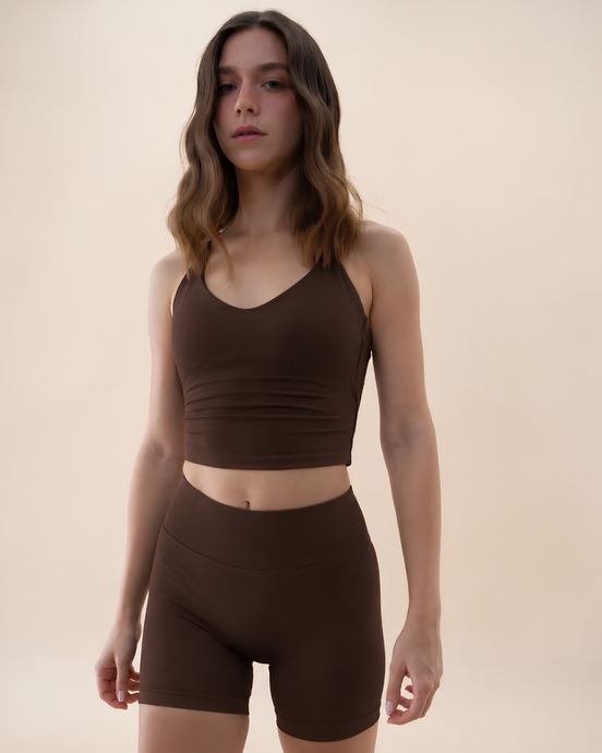 SEAMLESS GLOW FEMME SHORT PANTS BROWN