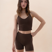 SEAMLESS GLOW FEMME SHORT PANTS BROWN