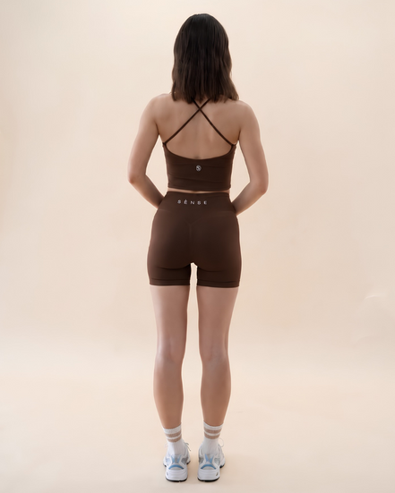 SEAMLESS GLOW FEMME SHORT PANTS BROWN